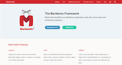 Desktop Screenshot of marionettejs.com