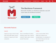 Tablet Screenshot of marionettejs.com